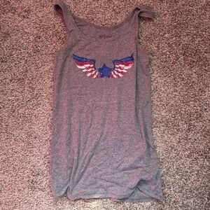Tank Top with Patriotic Design